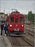 BLONAY-CHAMBY PINGSTFESTIVAL 2015: der RhB ABe 4/4 N° 35 wiid in Kürze nach Chaulin fahren.