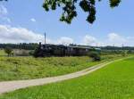 DBB - Dampfzug mit Lok Ed 3/3  3 unterwegs bei Rüti bei Büren am 09.08.2014