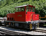 DFB - Diesellok HGm 2/2  51 im Bahnhof Gletsch am 27.07.2018