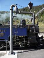 Wasserkran der DFB im Bahnhof Oberwald, 2.10.11.