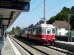 DSF - Schnappschuss des Extrazug mit dem Triebwagen BDe 4/4 2 (536 002-9) bei der durchfahrt in den Bahnhof Dornach am 31.08.2013
