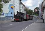 Eine etwas ungewöhnliche Verkehrsteilnehmerin in La Chaux-de-Fonds.