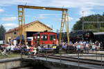 Dampftage 2018 von Lyss
Trotz reduziertem Programm infolge Trockenheit ein voller Erfolg.
Voll besetzter Festplatz vor der renovierten Remise in Lyss am 11. August 2018.
Foto: Walter Ruetsch
 