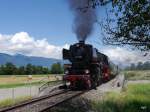 Verein Pacific 01 202 - Dampfzug mit der 01 202 unterwegs bei Büren an der Aare am 09.08.2014