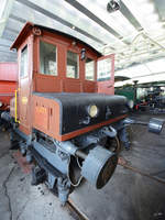 Der (Akkumulator)Rangiertraktor Ta 2/2 Nr. 971 Tintenfisch im Verkehrshaus der Schweiz (Luzern, September 2011)