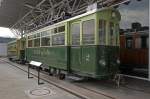 Ce 2/2 mit der Betriebsnummer 2 der Uetlibergbahn aus dem Jahre 1923 und dem Anhnger C 41 aus dem Jahre 1924 im Verkehrshaus Luzern.