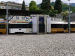 MOB - Waschen des Personenwagen BDs 224 in Montreux am 09.05.2017