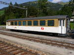 Goldenpass MOB - Personenwagen 2 Kl. B 214 abgestellt im Bahnhof Lenk am 26.08.2017