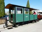 SchBB - Personenwagen C 281 im Betriebsareal bei der SchBB = Schinznacher Baumschulbahn am 27.04.2008 .... Bahnjubilum 30 Jahre ....