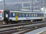 SBB - Personenwagen EW I  1+2 Kl. AB 50 85 39-35 086-0 im SBB Bahnhof von Biel-Bienne am 21.01.2007