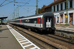 DB/SBB: SBB EW IV ausserhalb der heimischen Geleisen.
BR 101 mit IC Basel-Hamburg bei Haltingen am 9. September 2016.
Foto: Walter Ruetsch