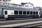MOB Goldenpass - Personenwagen Bs 96 85 8300 282-7 im Abgestellt Bhf. Spiez am 09.03.2024
