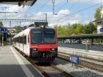 SBB - Einfahrender Regio im Bahnhof Sursee an der Spitze der Steuerwagen ABt 50 85 39-43 857-4 am 30.08.2014