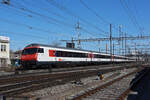 IC Steuerwagen Bt 50 85 28-94 966-4 durchfährt den Bahnhof Pratteln. Die Aufnahme stammt vom 30.03.2021.