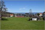 BDeh 3/6 25 in Heiden mit Blick über den Bodensee.