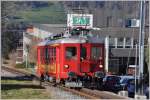 Der ABDeh 2/4 24 nähert sich der Endstation Heiden.