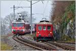 Chlausentreffen und Weihnachtsmarkt in Wienacht-Tobel. Begegnung beider Züge in Wienacht-Tobel. (27.11.2016)