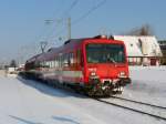 CJ - Regio nach Porrentruy unterwegs bei Alle am 12.02.2012