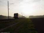 Thurbo RABe 526 mit Steuerwagen am 18.10.03 zwischen Diessenhofen und Schlatt