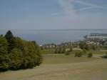 Ausblick vom Zug auf den Bodensee,13.05.01