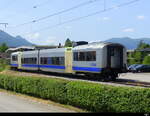 BLS - 2 Kl. Personenwagen B  50 85 22-35 627-0 Ausrangiert und Abgestellt bei der OeBB im Bahnhofsareal von Balsthal am 28.05.2023