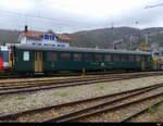 DSF ? - Personenwagen 2 Kl. B 50 85 20-35 362-6 abgestellt im Bhahhof der OeBB im Bhf. Balsthal am 04.11.2023