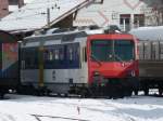OeBB - Triebwagen RBDe 4/4 207 im Bahnhof von Balsthal am 21.02.2009