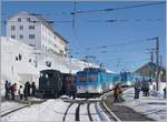 Rigi Kulm, die Spitze der  Königin der Berge ; und hier ist auch die BR H 2/3 mit ihrem fahrplamässigen Dampfzug 1223 eingetoffen.