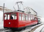 RB - Triebwagen Bhe 2/4 3  im Bahnhof Rigi Kulm am 27.01.2008