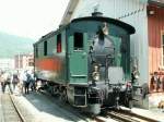 Rigi Dampffest,von SBB Historic kam die einzige betriebsfhige Kastendampflok Europas,die Ec 3/3 Nr.5 ex.HWB.Goldau 23.05.09