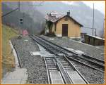 Nach passieren des Triebwagens Nr.3 erlischt das Signal und die Schiebebhne verschiebt sich innerhalb ca.4 Sekunden auf den andern Schienenstrang.