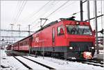 S23 nach Gossau SG mit der Ge 4/4 1 in  Appenzell. (02.12.2017)