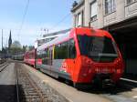 Nigelnagelneu war am 30.04.2005 der Steuerwagen 121 der Appenzeller Bahnen.