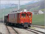 BCe 4/4 30 der AB bringt einen SGA Wagen nach Wasserauen. (17.04.2008)