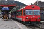 Die S11 steht abfahrbereit in Appenzell zur Fahrt ber Gais nach St.Gallen. (21.10.2013)