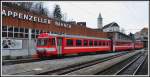 S23 133 verlässt den Depotstandort Herisau Richtung Appenzell.