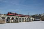 BDeh 4/4 16 erreicht am 01.02.2014 Appenzell mit einer  S 22.