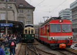 ABSCHIEDSFAHRT: MIT DEM FÖFI ÜBER DIE RUCKHALDE  AB/SGA: Letzte Begegnung von Sonder- und Planzug im Endbahnhof St.