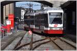 Ein Regionalzug nach Trogen verlsst den Nebenbahnhof der Appenzellerbahnen in St.Gallen. (21.10.2013)