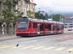 asm Oberaargau - Triebwagen Be 4/8 111 bei der einfahrt in den Bahnhof von Solothurn am 03.03.2017