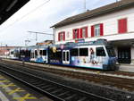 asm Oberaargau - 100 Jahr Feier   Bipperlisi   Be 4/8 114 im Bahnhof Niederbipp am 28.04.2018