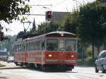 asm Oberaargau - Regio nach Niederbipp mit dem Steuerwagen Bt 352 und Triebwagen Be 4/4 302 unterwegs in Aarwangen am 08.09.2009