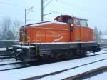 Diesellok Em 3/3  837 826-7 der asm abgestelt im Bahnhof Niederbipp am 30.12.2005 