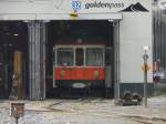 MOB Goldenpass - Be 4/4  1007 (ex asm Be 4/4 303) in der Werksttte in Chernex am 01.05.2013