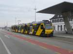 asm Oberaargau - Triebwagen Be 4/8  114 als Regio nach Langenthal im Bahnhof Solothurn am 01.02.2014
