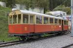 Bergbahn Lauterbrunnen-Mrren(BLM)Oldtimer Triebwagen Nr.11 CFe 2/4(SIG/MFO 1913,Umbau 1938)in Grtschalp(1486 m..M.)03.10.12