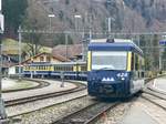 Der Regio nach Grindelwald nach der Abfahrt in Zweilütschinen am 26.3.17.