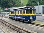 Der neu revidierte ABeh 4/4 II 311  Grindelwald  am 14.6.17 beim Bhf Zweilütschinen abgestellt.