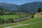 Lange Jahre ein Klassiker, bald jedoch Geschichte: ABeh 4/4 I 304 an der Spitze der Regionalzüge nach Grindelwald und Lauterbrunnen.