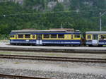 BOB - Triebwagen BDeh 4/4  313 im Bahnhof von Zweilütschiene am 04.08.2017